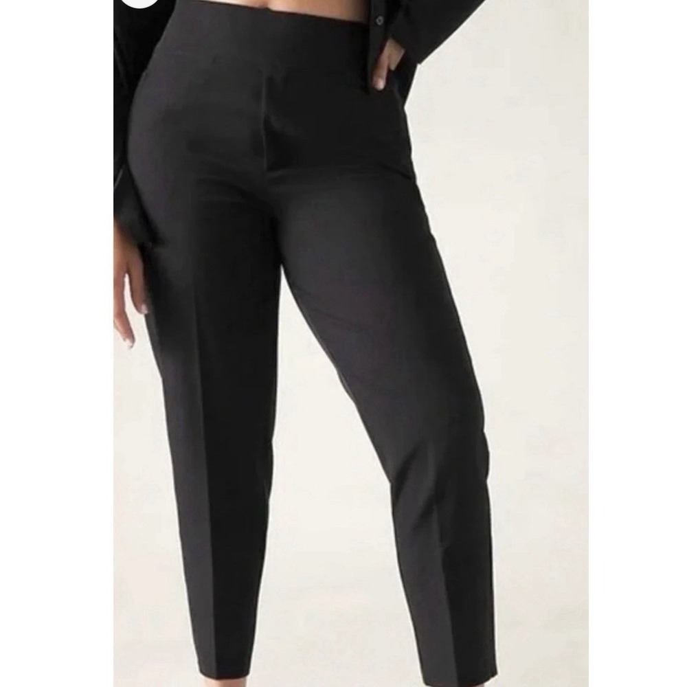 Athleta Pants Womens 16 Black Endless High‎ Rise Pant Stretch Travel Work Casual